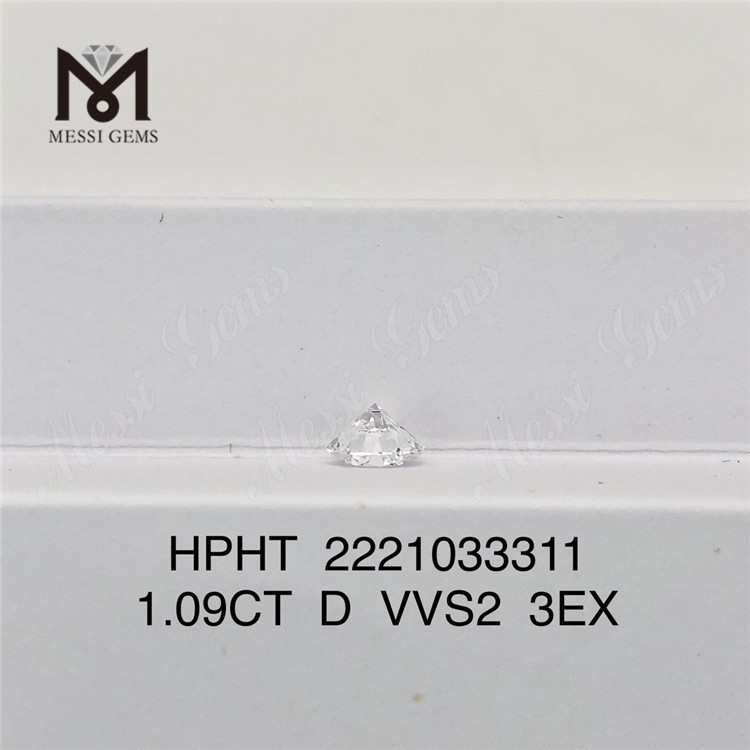 1.09CT D VVS2 3EX HPHT gia made in lab 다이아몬드 2221033311丨Messigems 