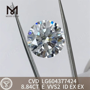 8.84CT E VVS2 ID 9ct cvd 루즈 다이아몬드 Supreme Elegance丨Messigems LG604377424 