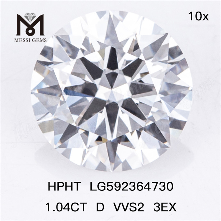 1.04CT D VVS2 3EX vvs hthp 다이아몬드 HPHT LG592364730