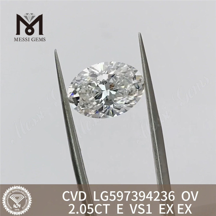 2.05CT E VS1 LG597394236 합리적인 가격의 고품질 OV cvd 다이아몬드