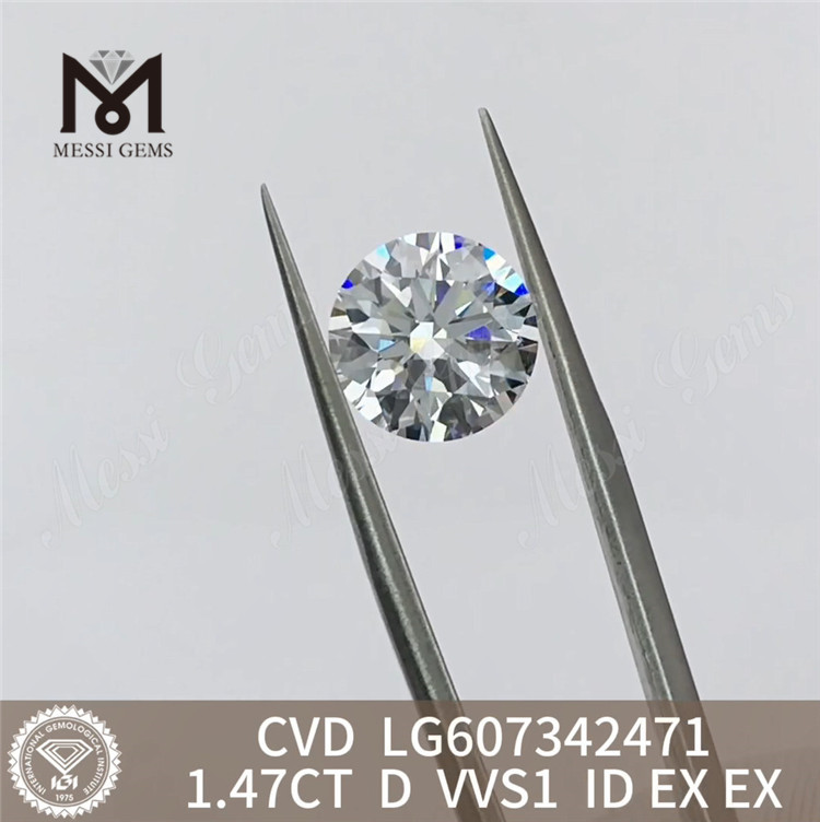 1.47CT D VVS1 cvd 다이아몬드 1캐럿 실험실에서 재배한 다이아몬드 우아함 제작丨Messigems LG607342471