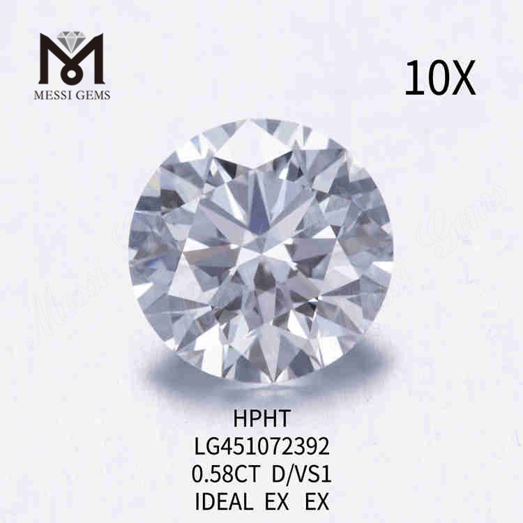 0.58CT D/VS1 연구소 제작 다이아몬드 IDEAL EX EX 