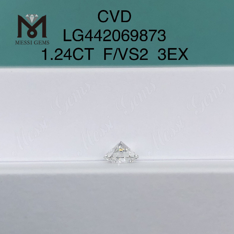 1.24캐럿 F VS2 라운드 훌륭하고 이상적인 수제 다이아몬드