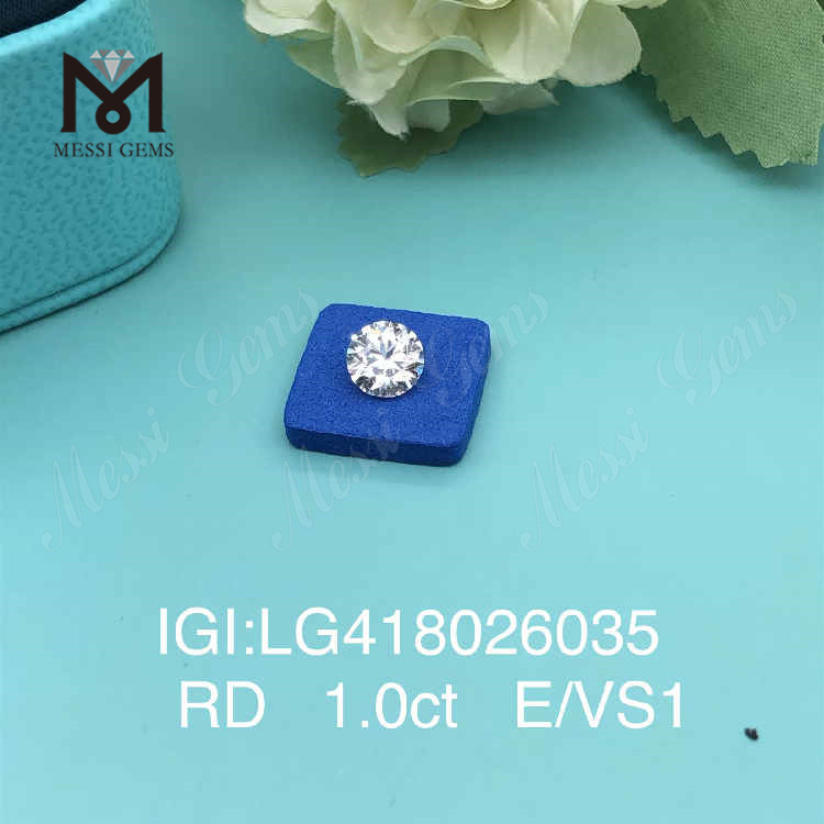 1.0CT E/VS1 라운드 EX VG 랩 그로운 다이아몬드 루즈 랩 다이아몬드 도매 가격