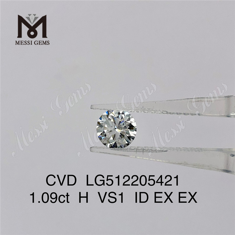 1.09ct H 랩 다이아몬드 대 느슨한 cvd 다이아몬드 공장 가격