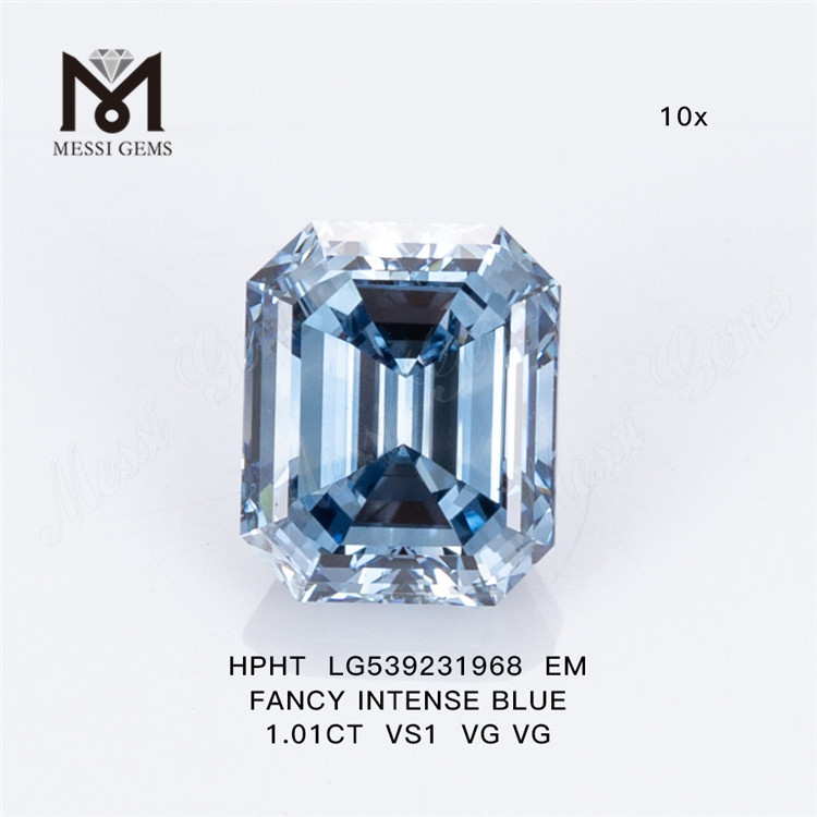  1.01CT 팬시 인텐스 블루 VS1 VG VG EM 랩 다이아몬드 HPHT LG539231968
