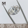 5.13CT OV 모양 G VS2 EX EX 온라인 실험실 다이아몬드 CVD LG579372167 