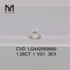 1.26CT I VS1 3EX 실험실 성장 다이아몬드 1.25캐럿 실험실 성장 다이아몬드 도매가