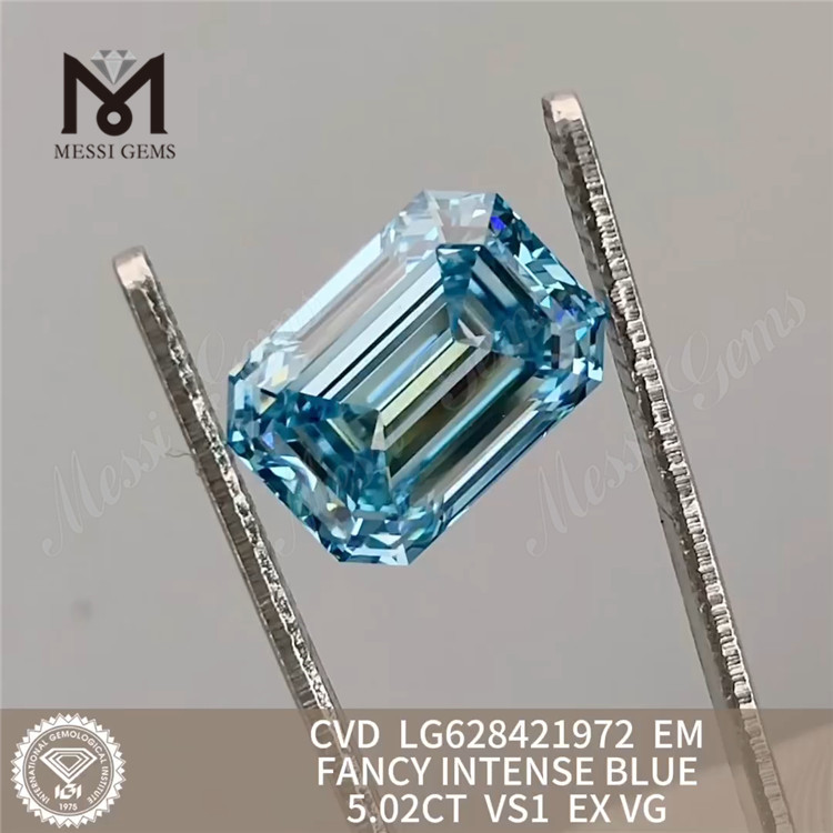 5.02CT EM FANCY INTENSE BLUE 실험실 다이아몬드 VS1 CVD LG628421972丨메시젬 