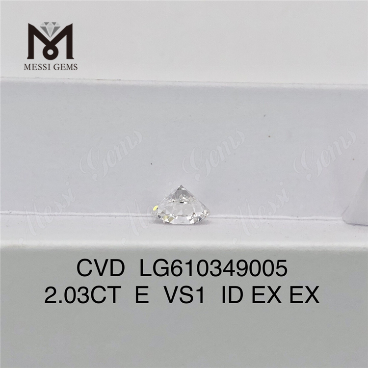 2.03CT E VS1 ID CVD 고품질 실험실 성장 다이아몬드 판매용丨Messigems LG610349005 