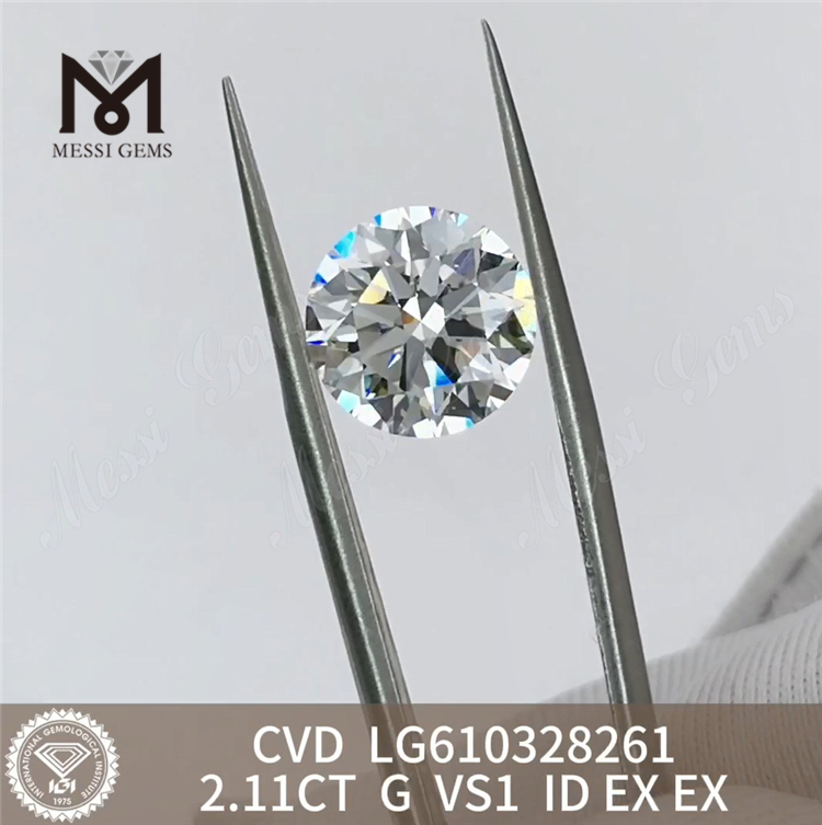 2.11CT G VS1 ID CVD 최고 품질의 실험실 다이아몬드丨Messigems LG610328261