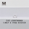 1.46CT E VVS2 ID EX EX 멋진 디자인을 위한 실험실 성장 cvd 다이아몬드 LG597393905 