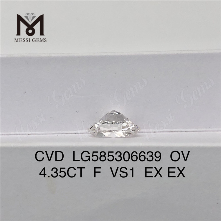 4.35CT F VS1 EX EX OV 가장 큰 cvd 다이아몬드 CVD LG585306639