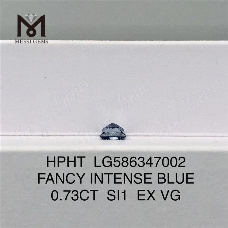 0.73CT SI1 EX VG SQ HPHT 팬시 인텐스 블루 HPHT 다이아몬드 LG586347002