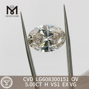 5.00CT H VS1 EX VG OV 제작 다이아몬드 판매 IGI 인증 브릴리언스丨Messigems LG608300151 