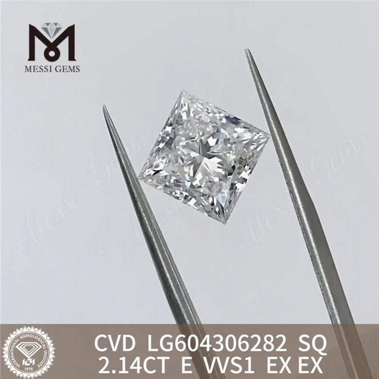 2.14CT E VVS1 SQ cvd 다이아몬드 지속 가능한 선택 LG604306282丨Messigems
