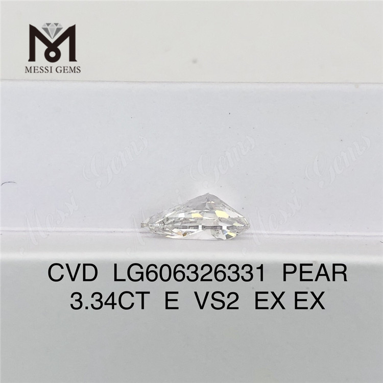 모든 주얼리에 필요한 3.34CT E VS2 PS 화학 기상 증착 다이아몬드 LG6063263
