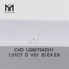 1.01CT D VS1 CVD 다이아몬드 Lab-Grown Luxury丨 메시지젬 LG607342311 