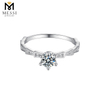 Wuzhou 공장 가격은 반지 1ct moissanite 다이아몬드 반지