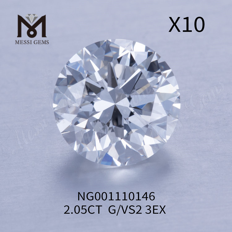 2.05ct G 라운드 VS2 EX 컷 등급 최고의 실험실 재배 다이아몬드 온라인