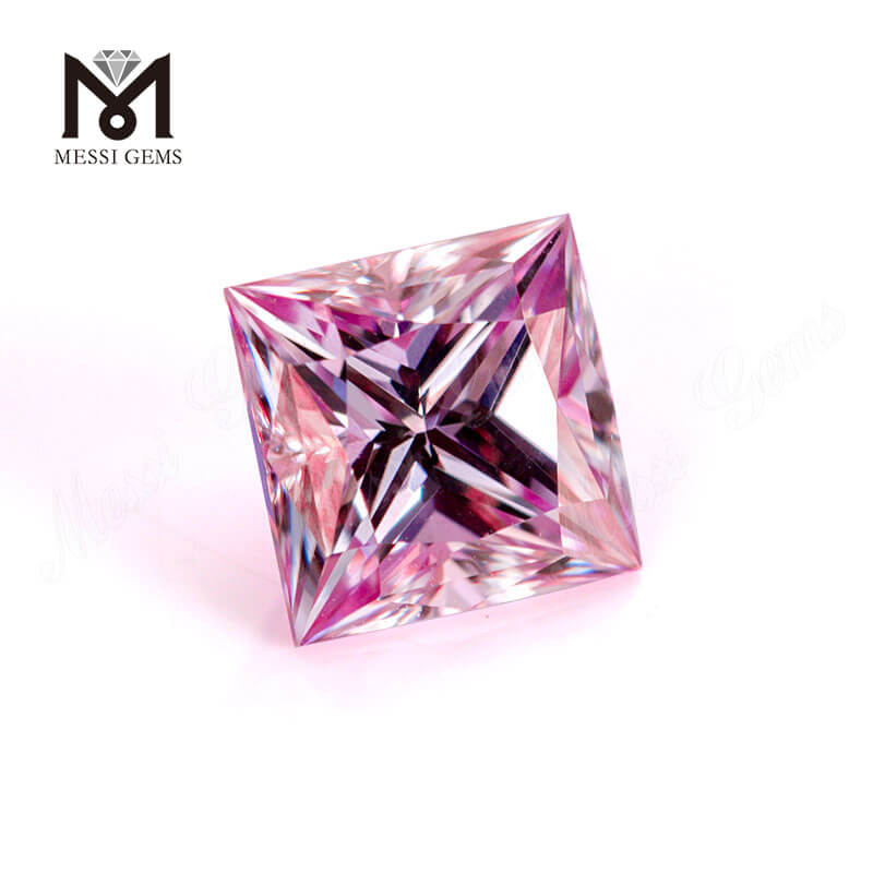 6.5*6.5mm 핑크 색상 가격 컷 Moissanite 도매 가격 Moissanite 제조업체