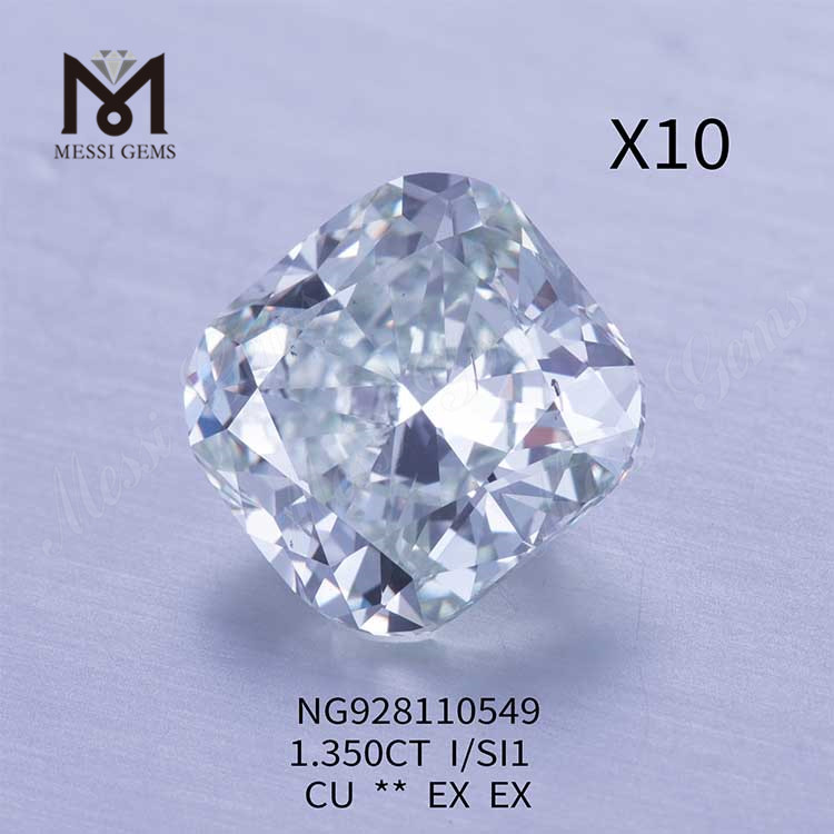 1.350ct I 컬러 도매 루즈 랩 그로운 다이아몬드 SI1 EX