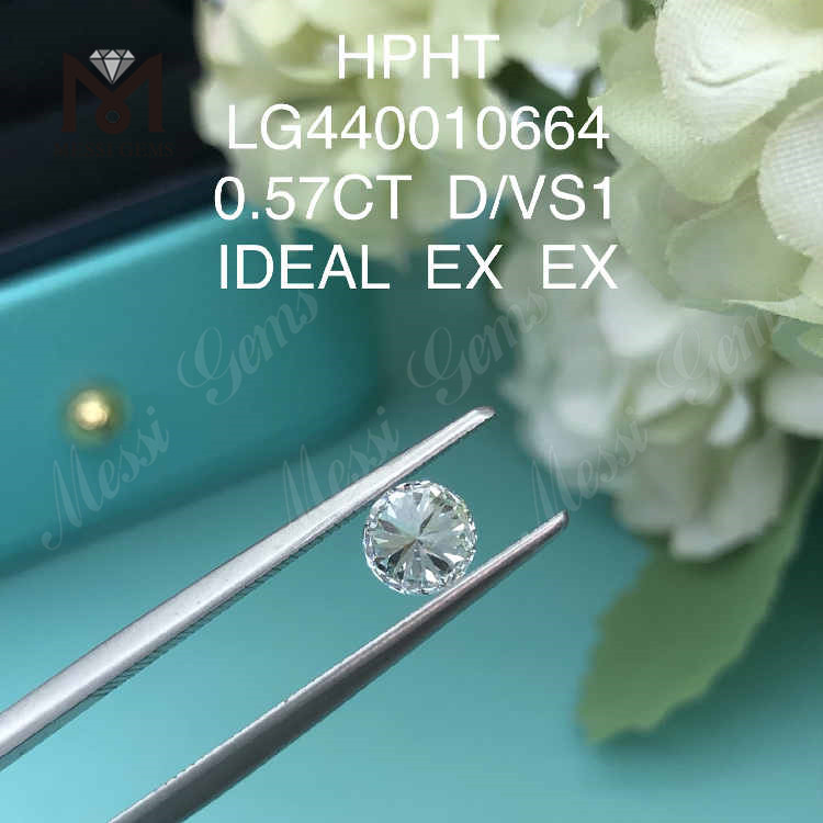0.57CT D/VS1 라운드 랩 성장 다이아몬드 온라인 이상적