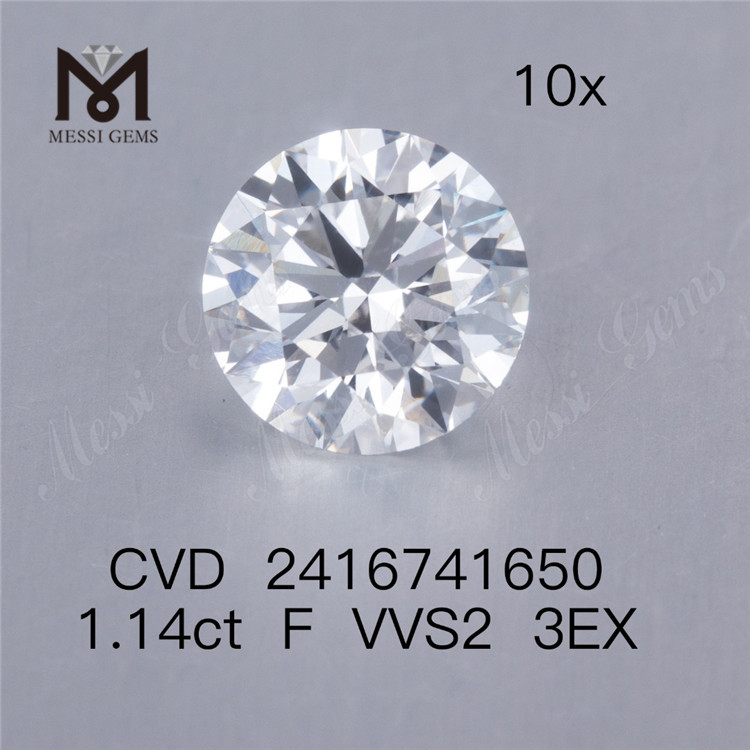 1.14ct F 랩 다이아몬드 VVS 3EX cvd 다이아몬드 판매 중