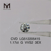 1.17ct G rd cvd 랩 다이아몬드 3EX vvs 저렴한 인공 다이아몬드 공장 가격