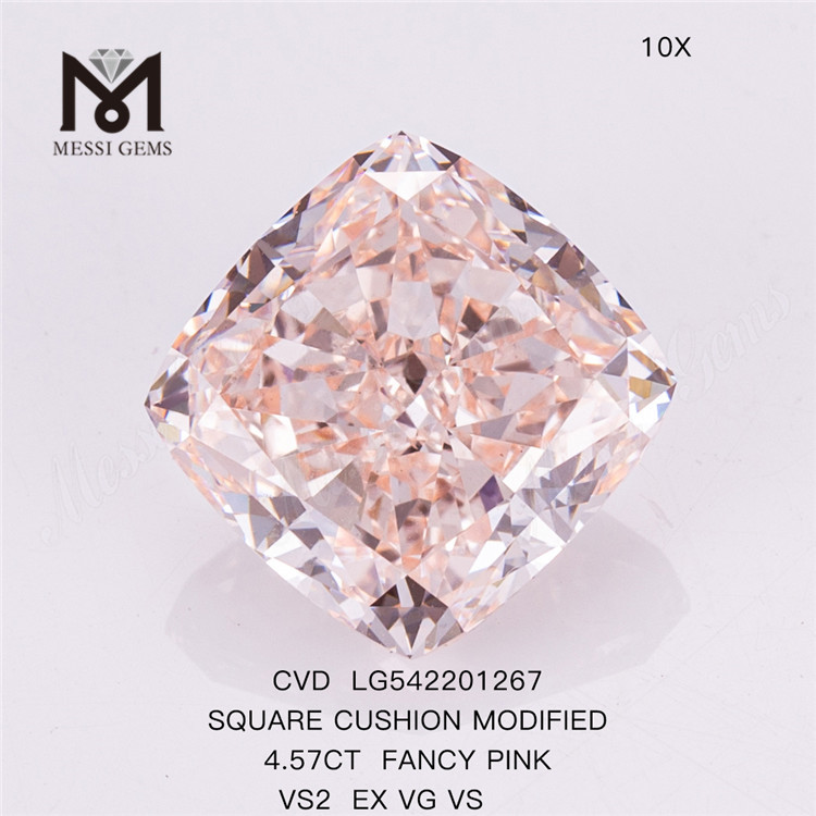 4.57ct 팬시 핑크 랩 그로운 다이아몬드 SQ cvd 인공 다이아몬드 판매 중