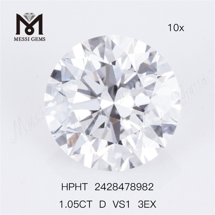 1.05CT D VS1 3EX RD 컷 루즈 랩 다이아몬드 화이트 루즈 랩 다이아몬드
