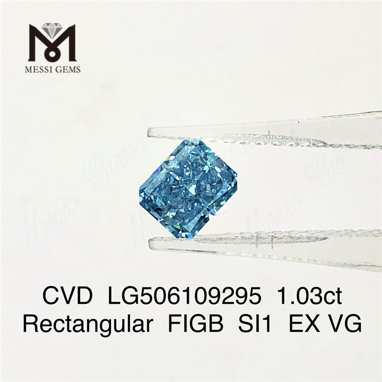 1.03ct 직사각형 FigB SI1 EX VG 랩그로운 다이아몬드 CVD LG506109295