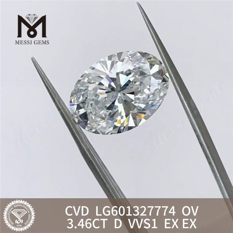 3.46CT D VVS1 ov cvd 다이아몬드 온라인 LG601327774 