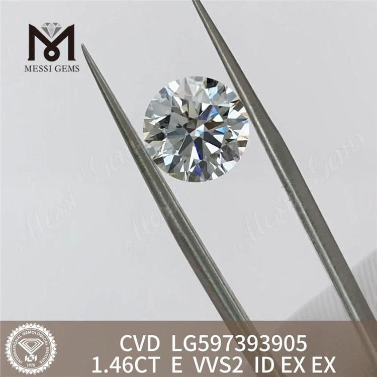 1.46CT E VVS2 ID EX EX 멋진 디자인을 위한 실험실 성장 cvd 다이아몬드 LG597393905 