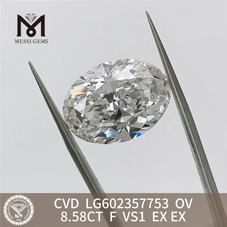  8.58CT F VS1 EX EX cvd OV 랩그로운 다이아몬드 LG602357753 Lab丨Messigems