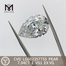 7.94CT E VS1 EX VG PEAR cvd 다이아몬드 판매 보석상을 위한 경제적인 스파클丨Messigems LG602357755