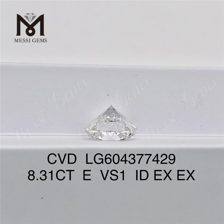 8.31ct igi 다이아몬드 E VS1 ID 저렴한 가격에 도매 CVD 연구소 다이아몬드 LG604377429丨Messigems
