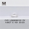 4.6ct IGI 인증 다이아몬드 E VS1 OV CVD 다이아몬드 광학적 완벽함丨Messigems LG608380103