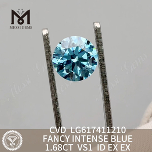 2.01CT VS1 FANCY INTENSE BLUE 합성 다이아몬드 판매용丨Messigems CVD LG617411211