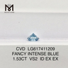 1.53CT VS2 ID FANCY INTENSE BLUE IGI 인증 실험실 다이아몬드丨Messigems CVD LG617411209