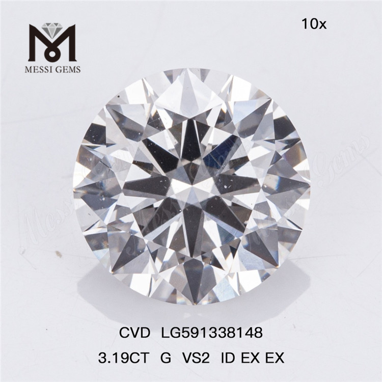 3.19CT G VS2 ID EX EX 실험실에서 만든 다이아몬드로 걸작을 만드세요 CVD LG591338148丨Messagems