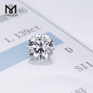 반지용 도매 가격 1.139캐럿 합성 hpht 다이아몬드 DEF SI 느슨한 cvd 실험실에서 자란 다이아몬드