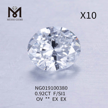 0.92ct F OVAL 루스 원석 합성 다이아몬드 SI1