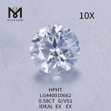 0.58CT D/VS1 라운드 랩 다이아몬드 IDEAL EX EX