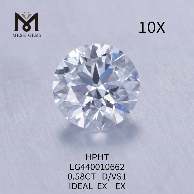 0.58CT D/VS1 라운드 랩 다이아몬드 IDEAL EX EX