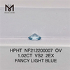 NF212200007 OV 1.02CT VS2 2EX 팬시 라이트 블루 HPHT 다이아몬드 판매 중