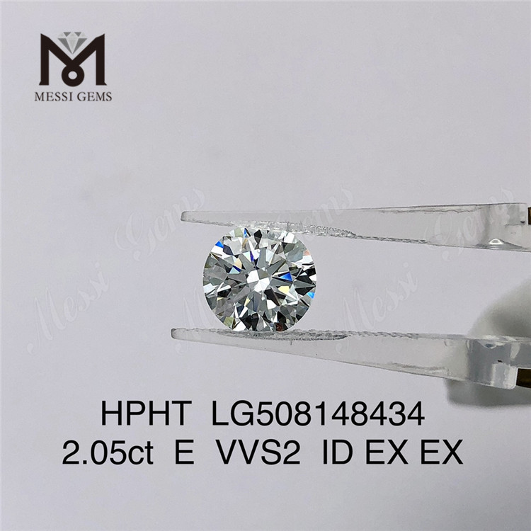 2.05CT E vvs lab 다이아몬드 RD 컷 hpht 다이아몬드 도매 가격