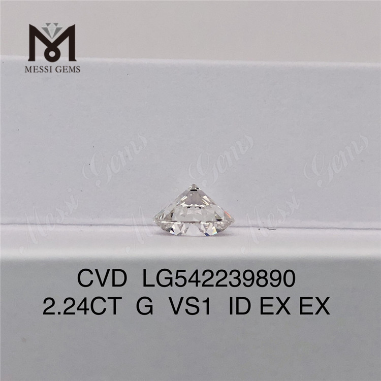 2.24캐럿 CVD 랩 다이아몬드 G VS1 라운드 랩 그로운 다이아몬드 3EX 저렴한 가격