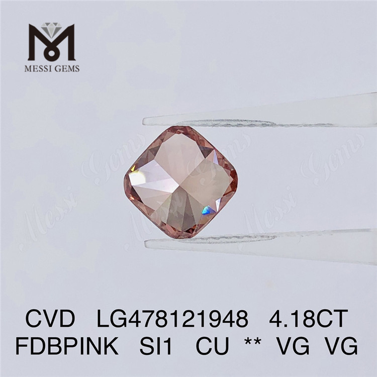 4.18CT FDBPINK SI1 CU 컷 cvd 다이아몬드 도매 LG478121948