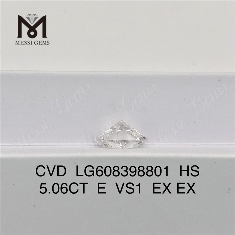 5.06CT E VS1 HS 최고의 창조 다이아몬드 iGI 인증 지속 가능한 럭셔리丨Messigems CVD LG608398801 